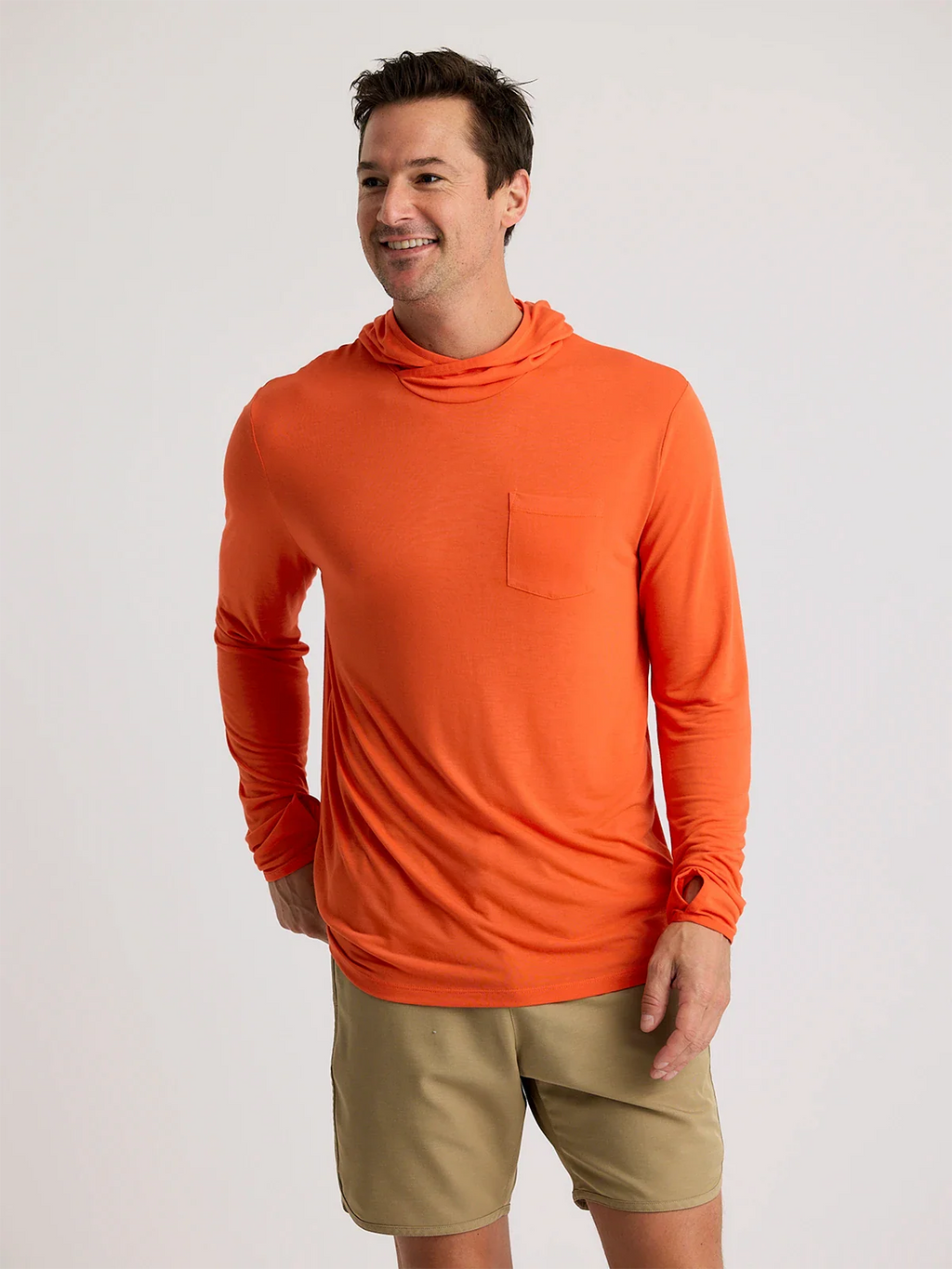 Men's Bamboo Lightweight Hoodie - Tigerlily