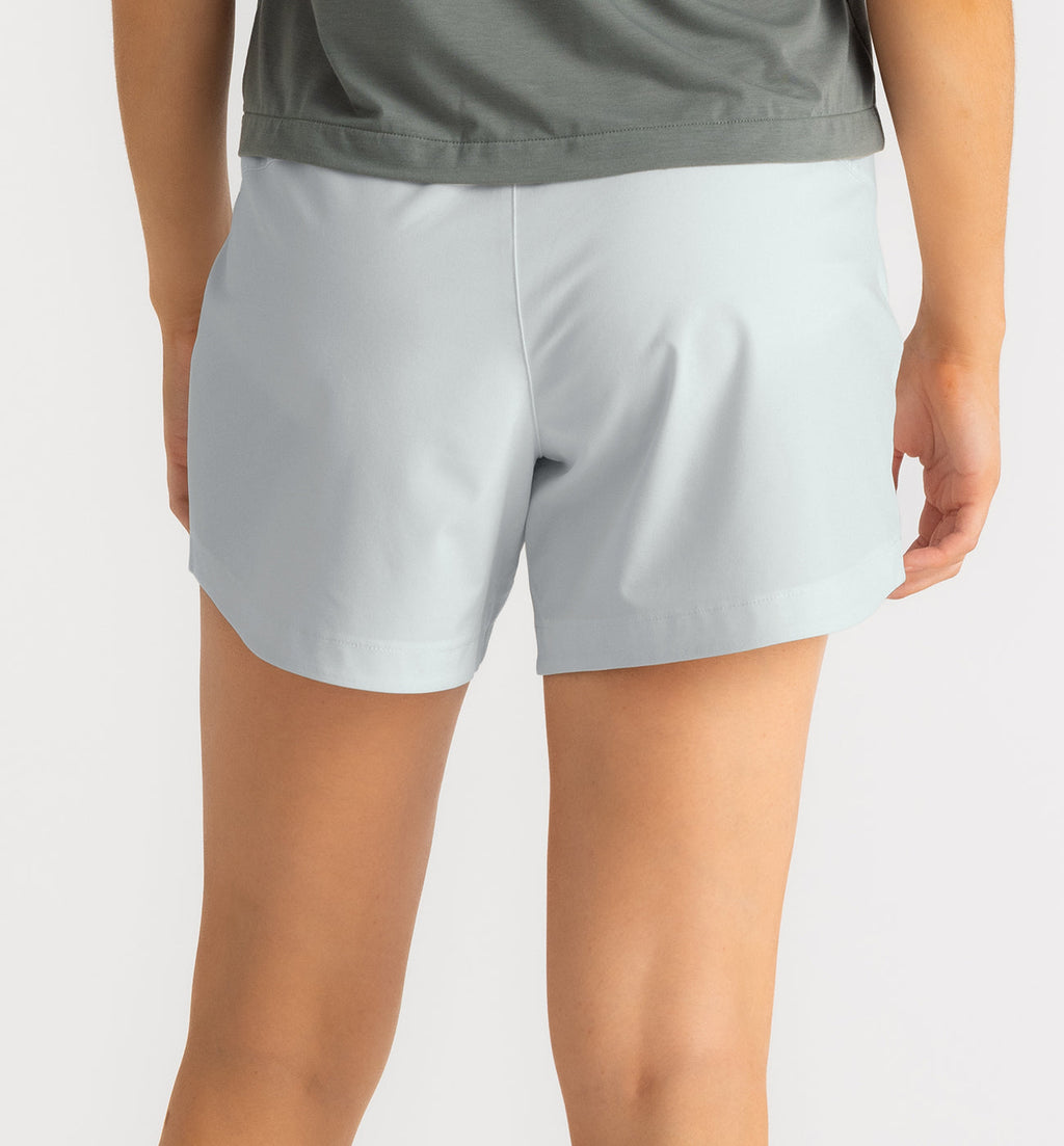 Women's Bamboo-Lined Active Breeze Short – 5" - Sky Gray