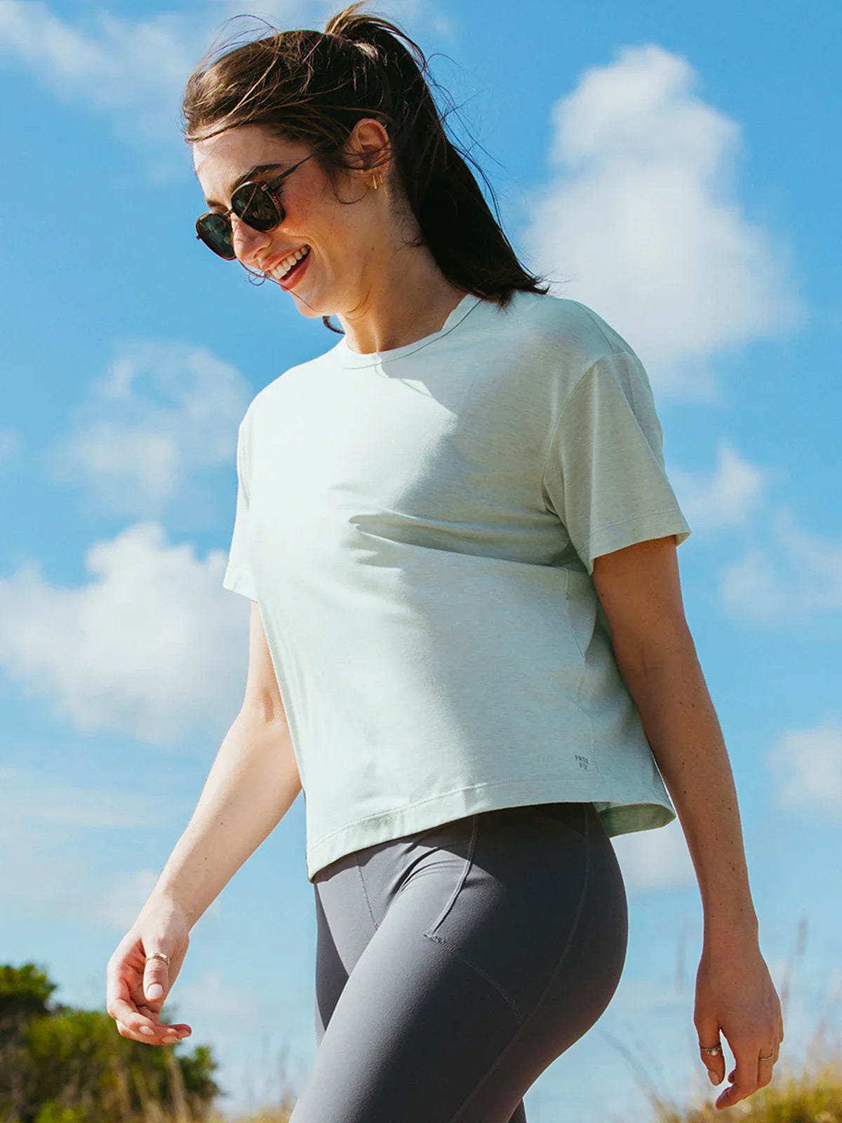 Women's Elevate Lightweight Tee - Heather Birch