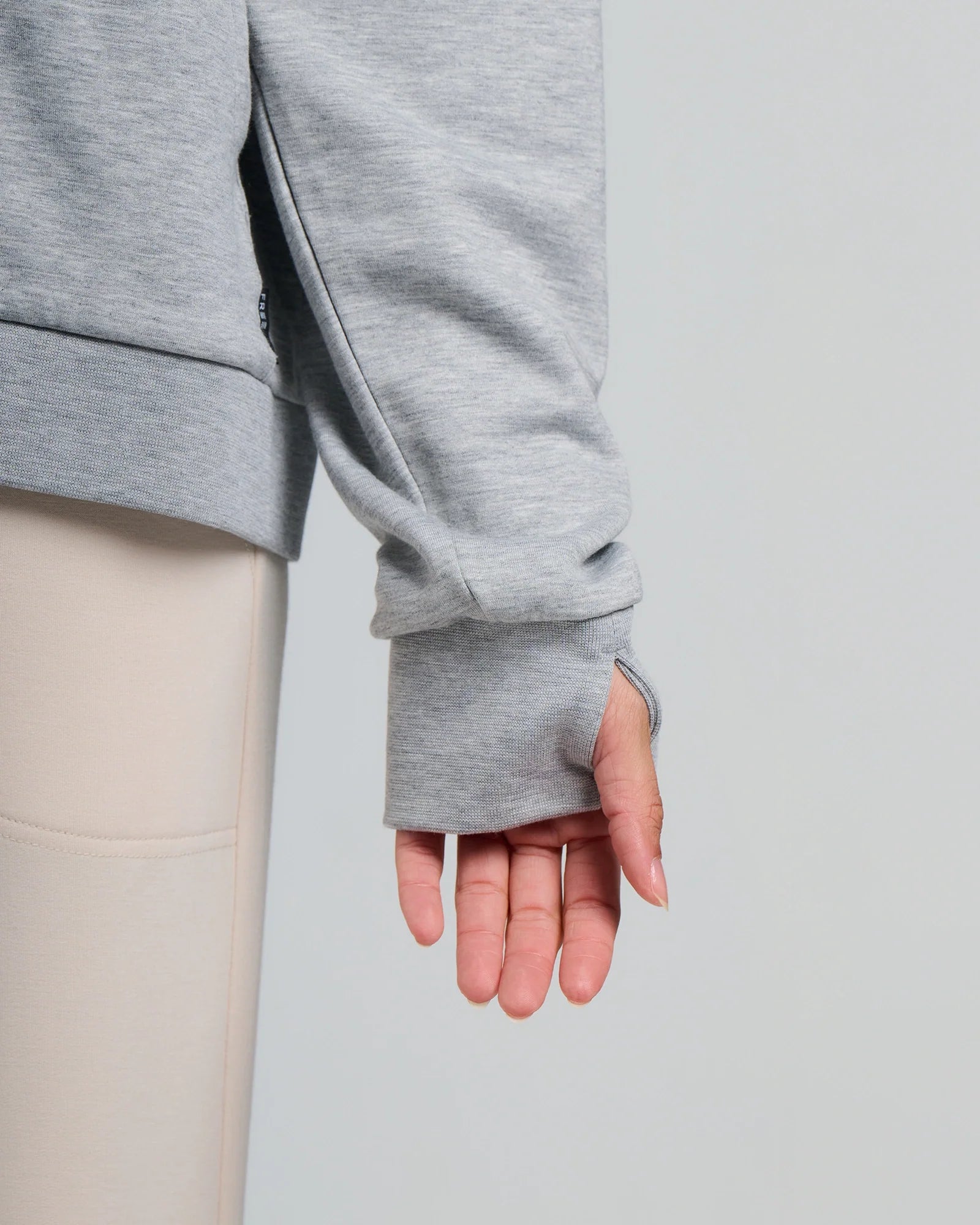 Women's Bamboo Lightweight Fleece Zip Hoodie - Light Heather Grey