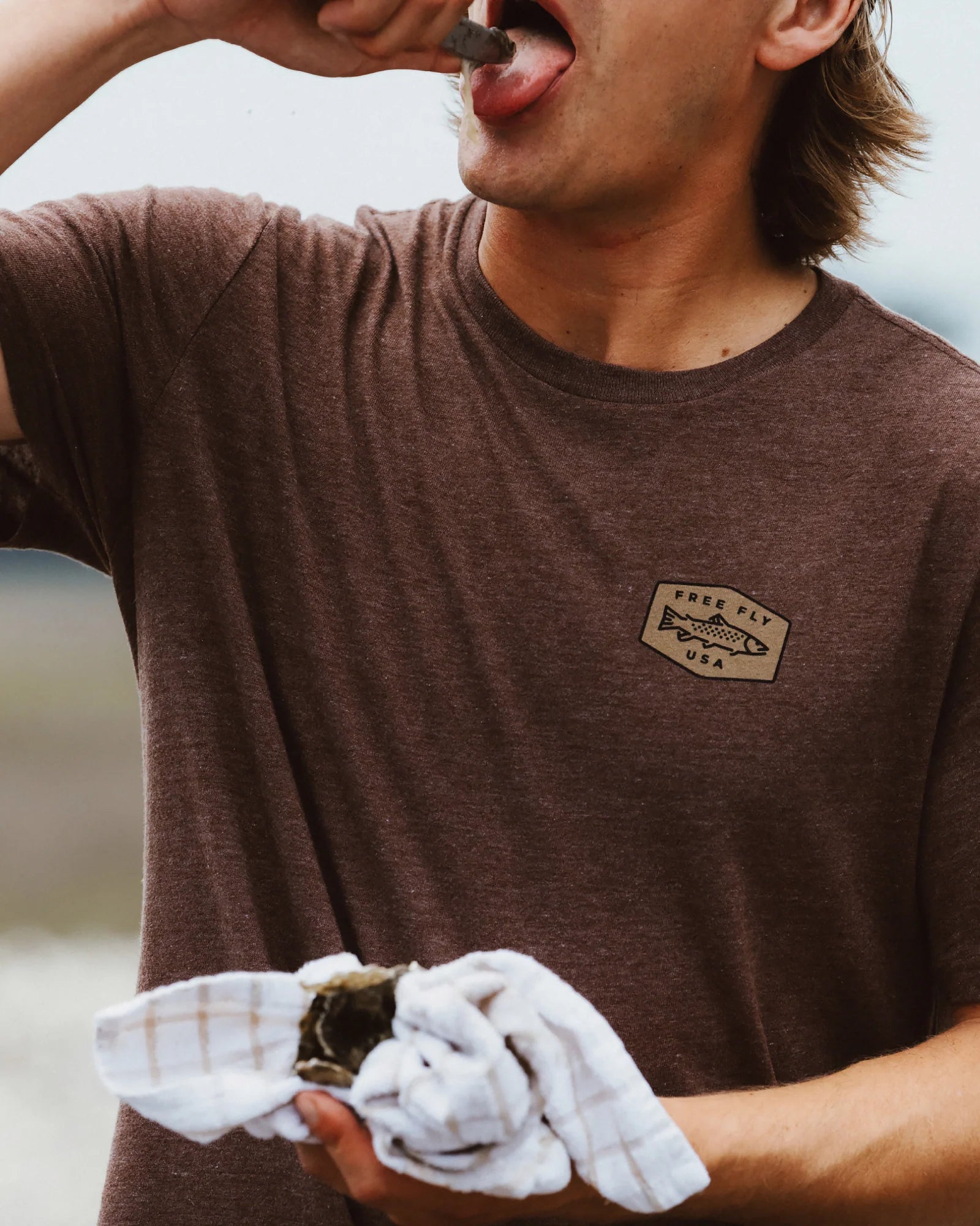 Freshwater Tee - Heather Chestnut