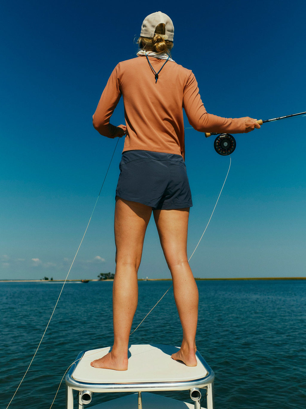 Women's Bamboo-Lined Active Breeze Short – 3" - Seasmoke Camo Cloud Grey