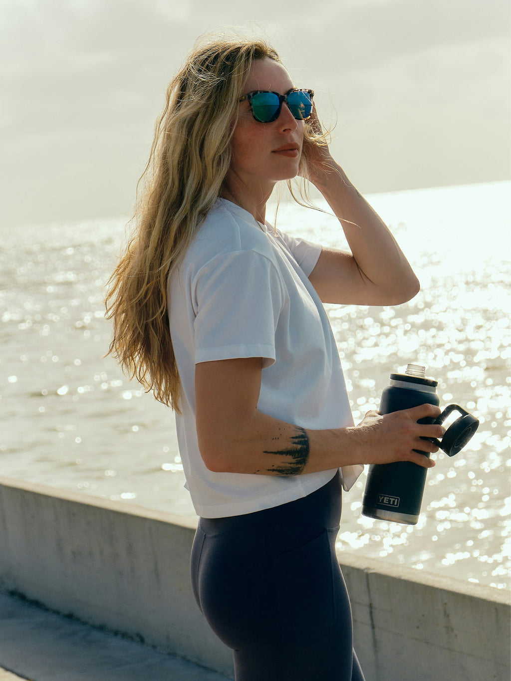 Women's Bamboo Current Boxy Tee - Ocean Mist