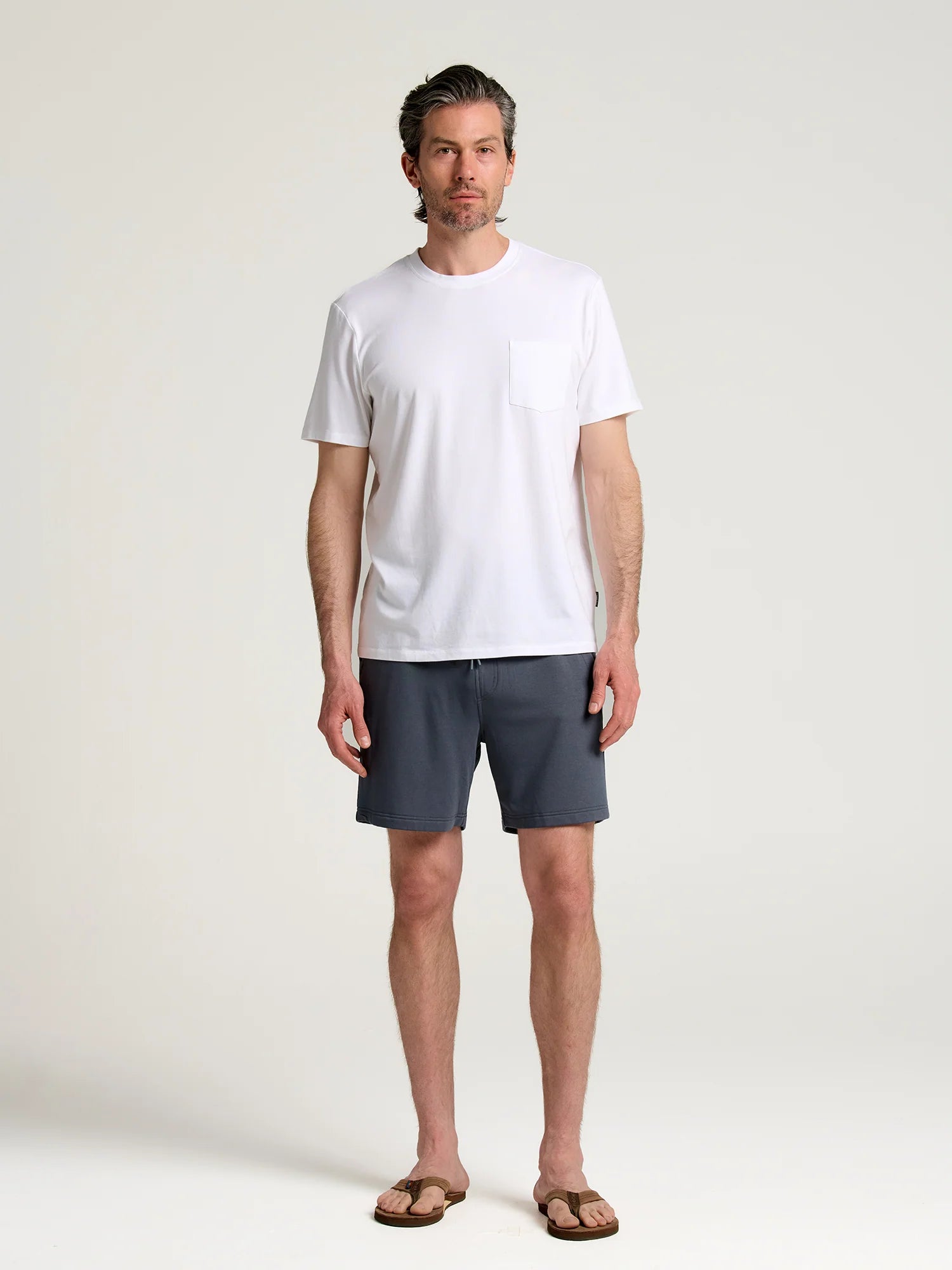 Men's Bamboo Lightweight Fleece Short - Storm Cloud