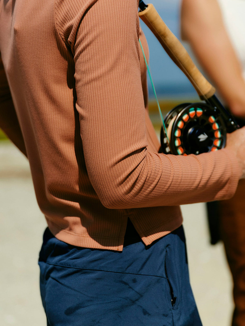 Women's Ribbed Bamboo Long Sleeve - Sea Salt