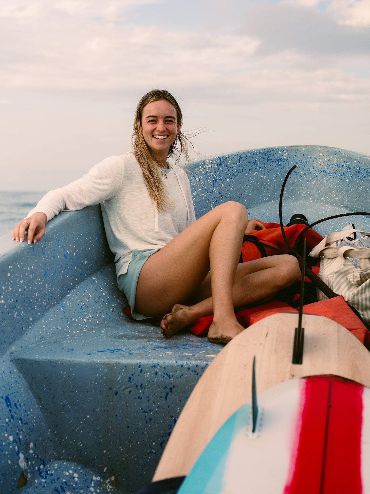 Women's Bamboo Slub Hoodie - Fig